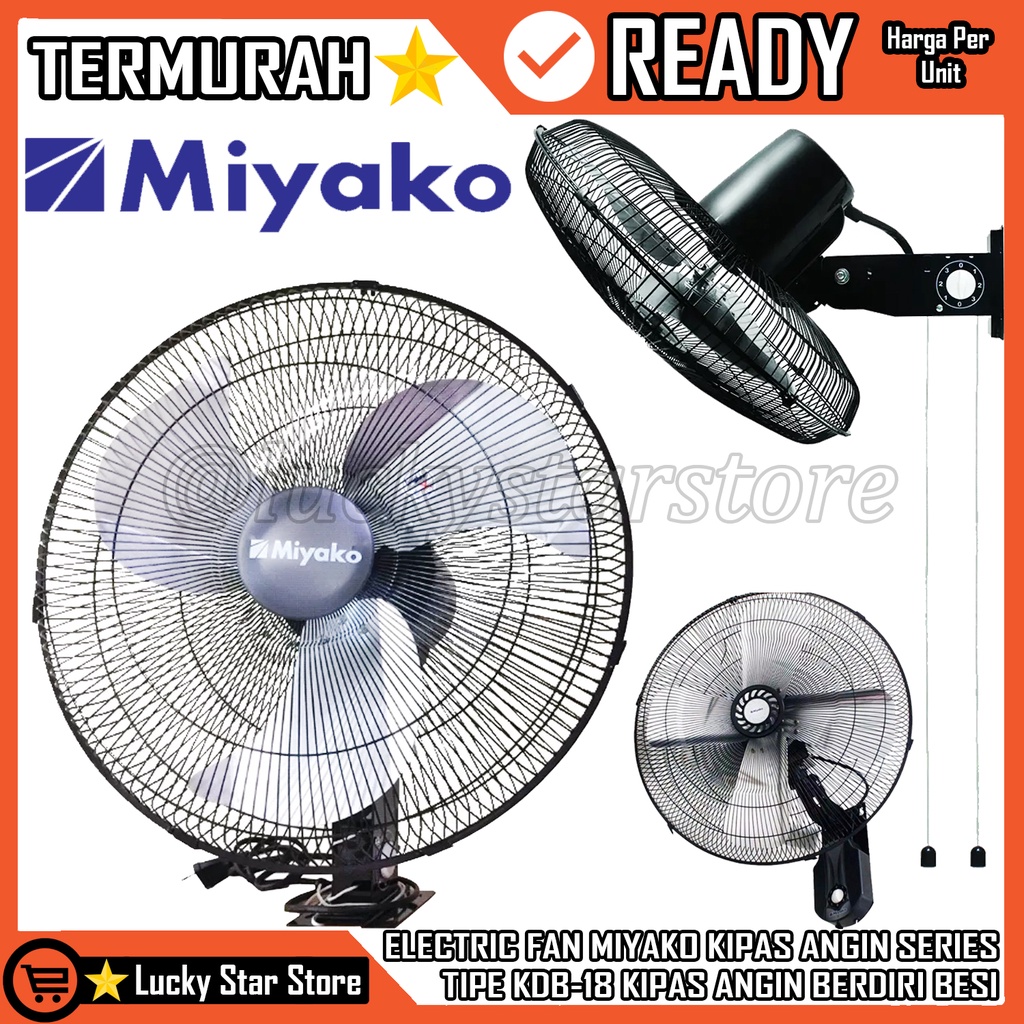 ELECTRIC FAN MIYAKO KIPAS ANGIN SERIES TIPE KDB-18 20 INCHI INCI MIYAKO KIPAS ANGIN STAND FAN KDB-20