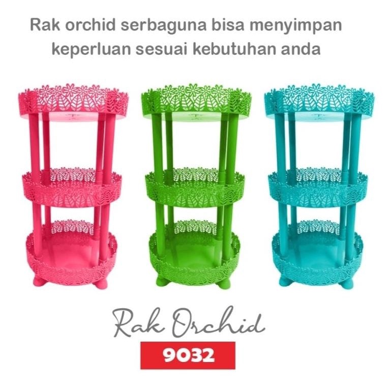 rak orchid bulat serbaguna dan rak lotus persegi