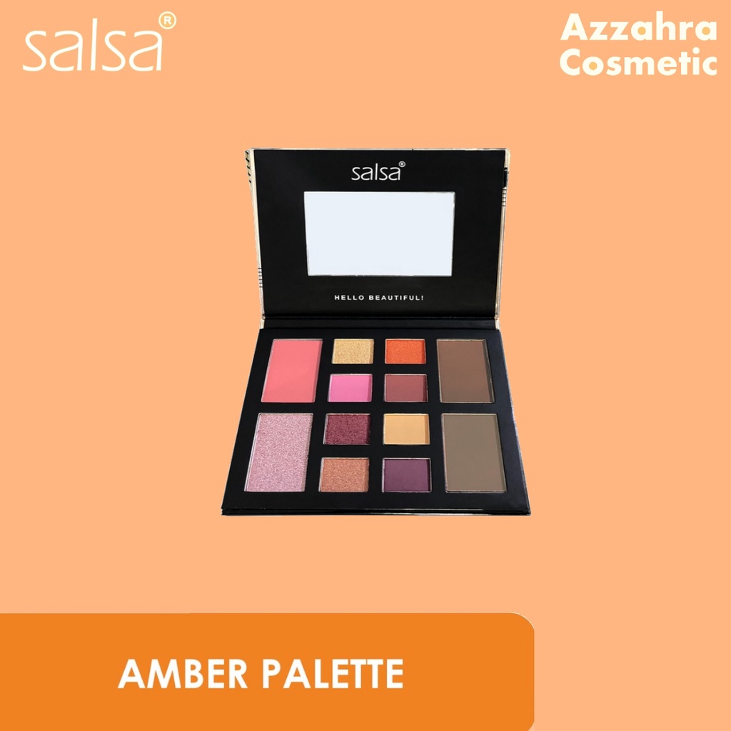 SALSA Rhapsody Face Palette - Palet Eyeshadow Blush On Contour Highlighter