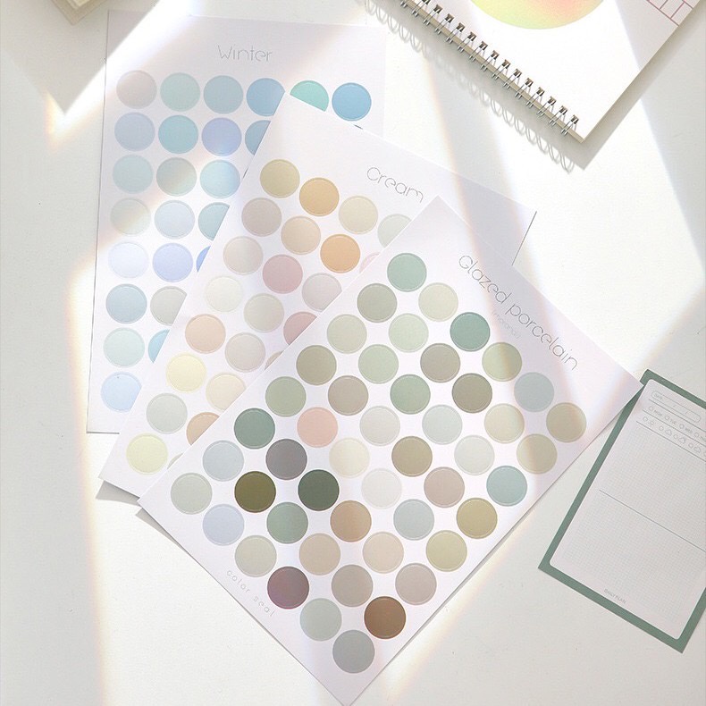 

[Selcyshine] Sticker DOTS / Sticker Deco Polaroid/Instax/Postcard Tempel Tembok