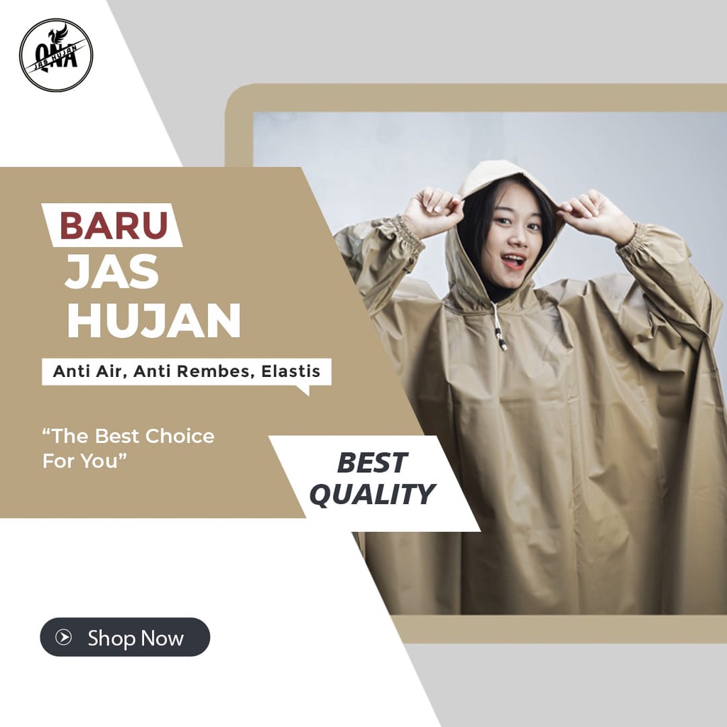 RAINCOAT, JAS HUJAN PONCO LENGAN Terbaik Dewasa Pria Wanita BY QNA Mantel Kelelawar/Batman