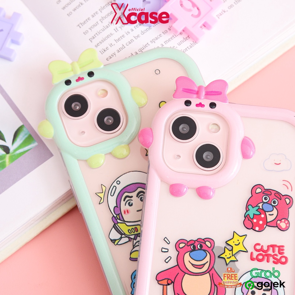 Softcase 3D Character Cartoon Full Cover for iPhone 7 8 PLUS XR X XS Max / 11 Pro Max / 12 Pro Max / 13 Pro Max / 14 Plus Pro Max