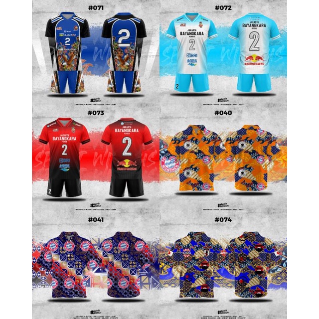 Batik Bayern Munchen/Batik Jerman/Batik Japan/Batik Jepang/Jersey Surabaya Bin Samator/Jersey Jakart