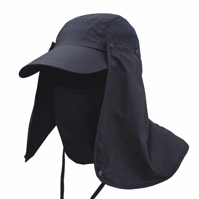 Topi Memancing Anti Matahari UV Fishing Hat - MH011 - Navy Blue