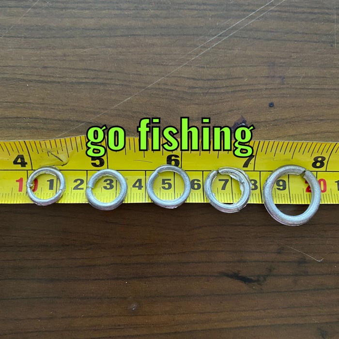 Timah Rantai Jala KR / Pemberat Jala Lempar KR Jepun Halus Tipis