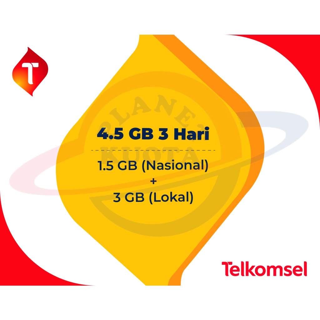 Voucher Data Telkomsel OMG 4,5GB 3 Hari