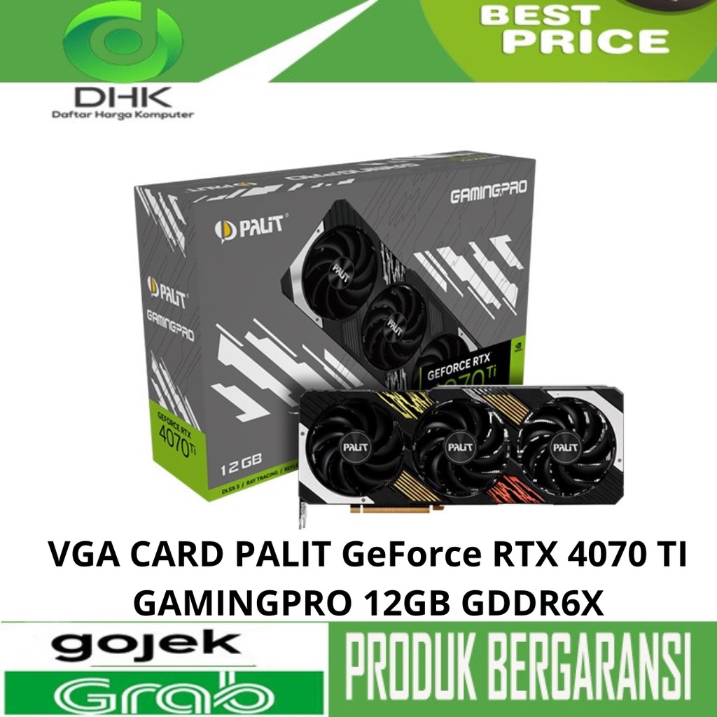 VGA Card Palit GeForce RTX 4070 Ti GamingPro 12GB GDDR6X