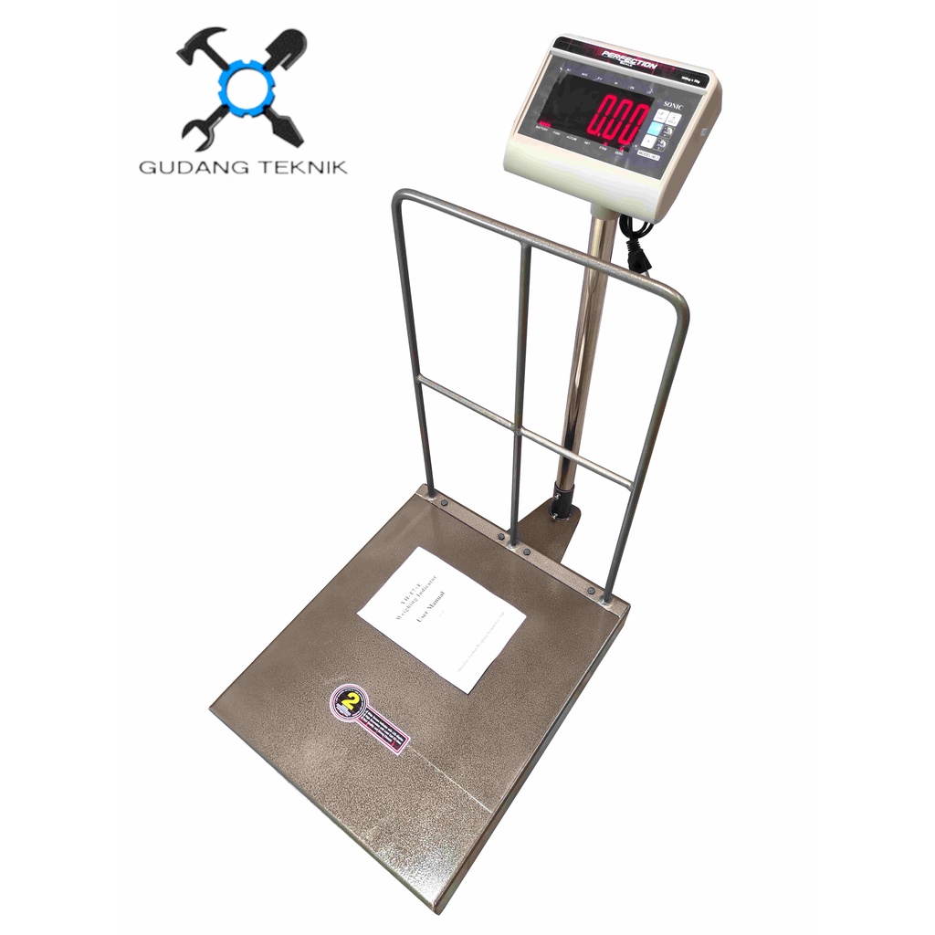 Timbangan Duduk DIGITAL 150Kg PERFECTION / Timbangan Barang Platform Scale Digital Rail Tiang 150 KG PERFECTION