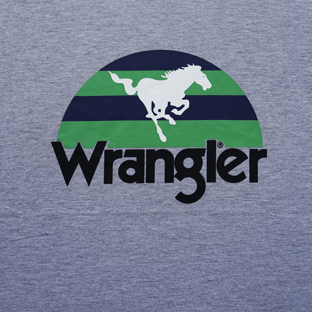 Kaos Wrangler | Kaos Pria | Putih | Rainbow Wild Horses