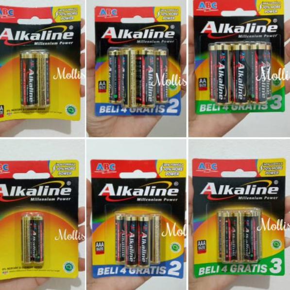 『Perdana』 Baterai/Battery/Batere ABC Alkaline AA/AAA isi 2 | isi 6 | isi 7