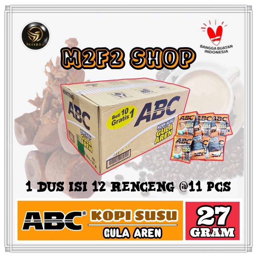 

ABC Kopi Susu dan Gula Aren Sachet - 27 gr (Kemasan Karton)