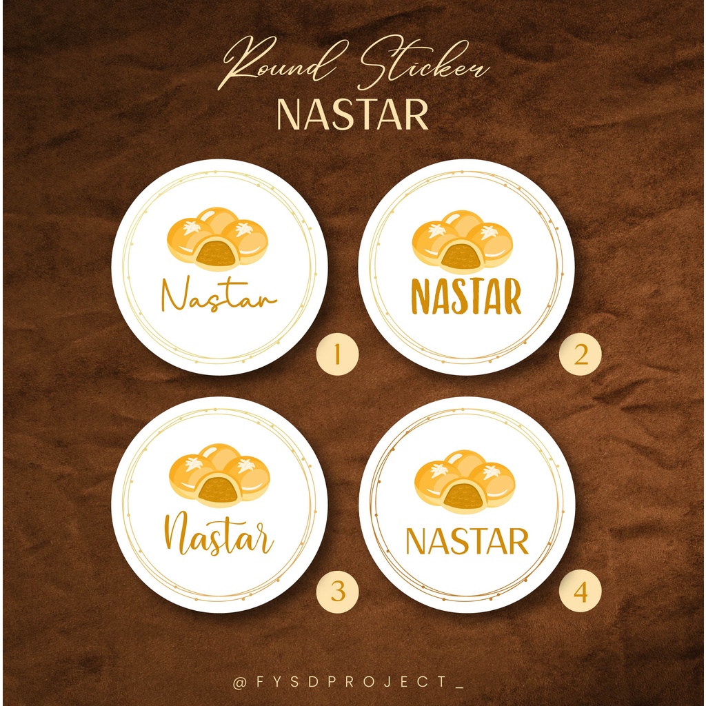 STIKER NASTAR/STIKER KUE LEBARAN/STIKER EID COOKIES