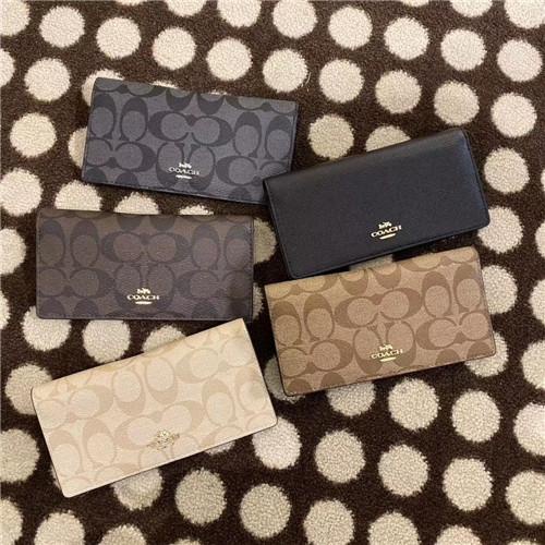 Coach Bifold Wallet In Signature Canvas Coach Women Bags Coach Wallets Coach Bifold Wallets Dompet Panjang Long Wallets