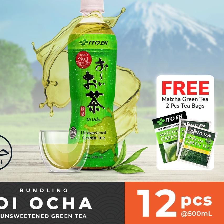 

♠ ITO EN Oi Ocha Green Tea No Sugar 500ml isi 12 pcs ☛