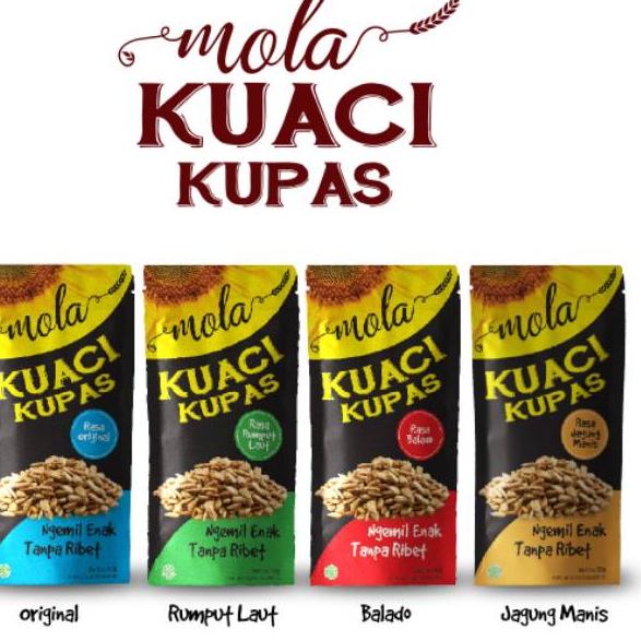 

➦ 8 pc Mola Kuaci Kupas Panggang / Biji Matahari / Sunflower Seed ➮