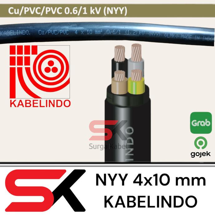 NYY 2x4mm SUPREME/ KABEL TUFUR 2 x 4mm/ ENGKEL/ KABEL LISTRIK TUNGGAL