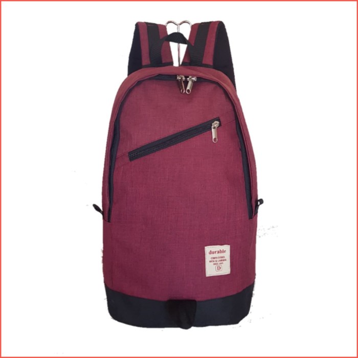Tas Ransel Pria Backpack Tas Punggung Ransel Merah Waterproof Laptop Murah Grosir PRIA - Maroon(I7M5