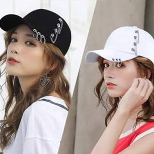 Best seller-Topi Pria Ring Anting Rantai korea Kpop/topi ring BTS Remaja keninan TERBARU/Realpict.