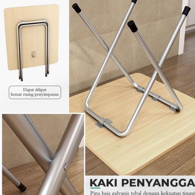 Meja Lipat 60Cm/ Meja Kaki Silang/ Meja Kayu/ Meja Kamar/ Meja Cafe