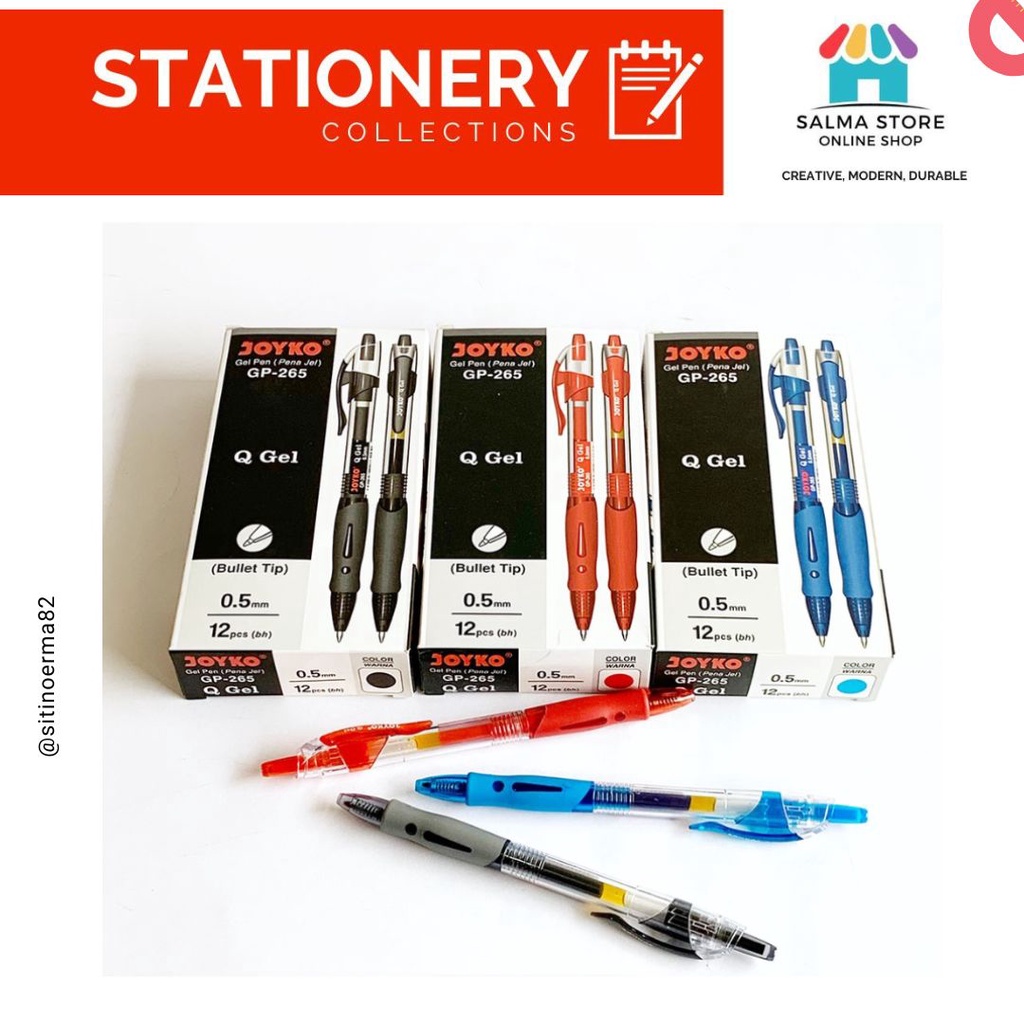 

Pulpen Joyko Gel Pen GP-265 Q Gel