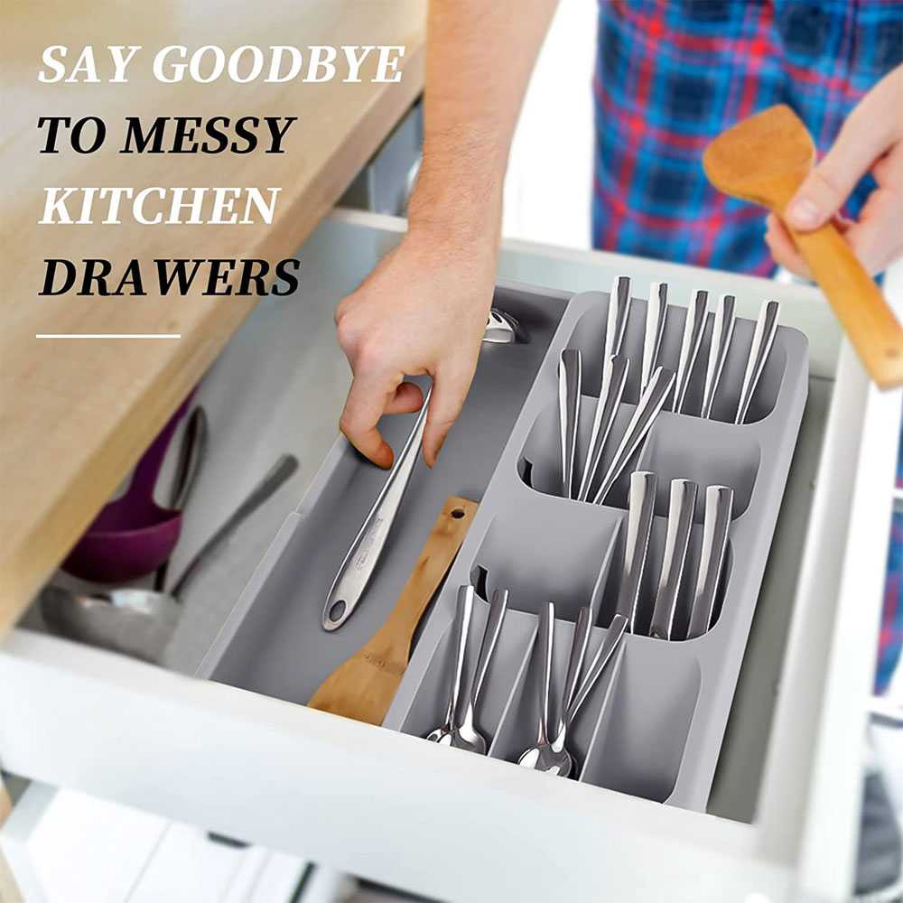 (BISA COD) FTIHSHP ANHICHEF Rak Organizer Dapur Tempat Sendok Garpu Tableware - PP24