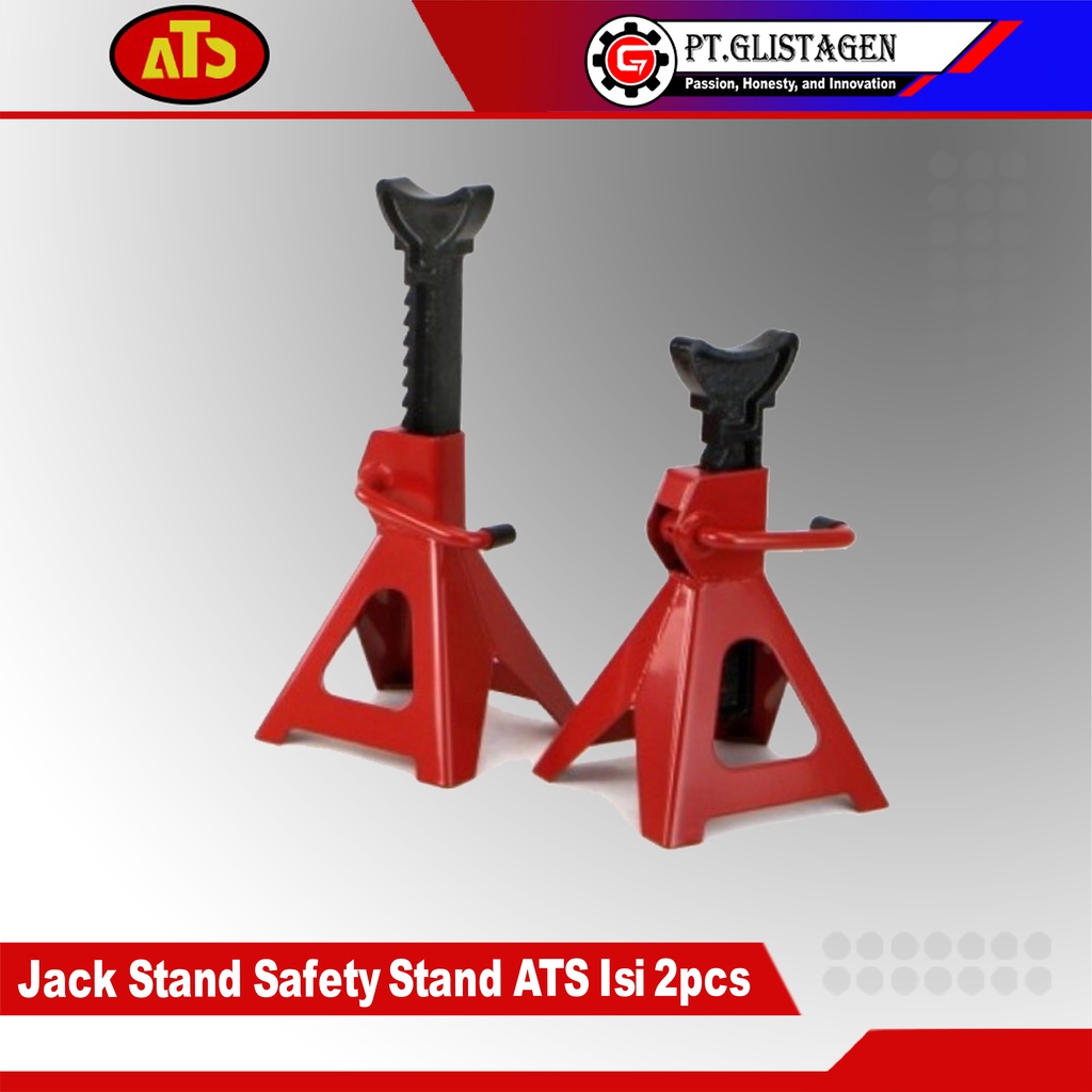 ATS Jack Stand 3 Ton Dongkrak Penyangga Tahanan Mobil 1 Set 2 Pcs 3Ton