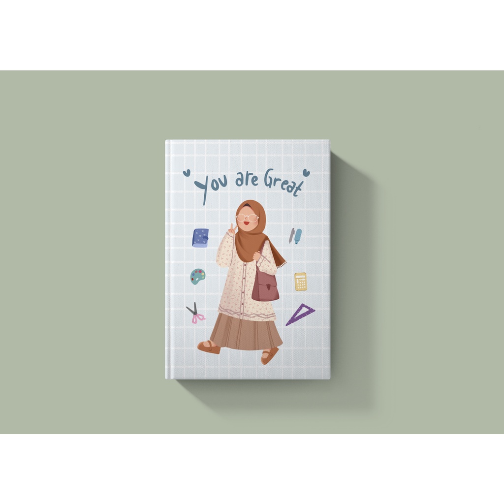

NOTEBOOK by Latifanie | Muslimah You Are Great | Buku Tulis Catatan A5 Hardcover Planner Journal