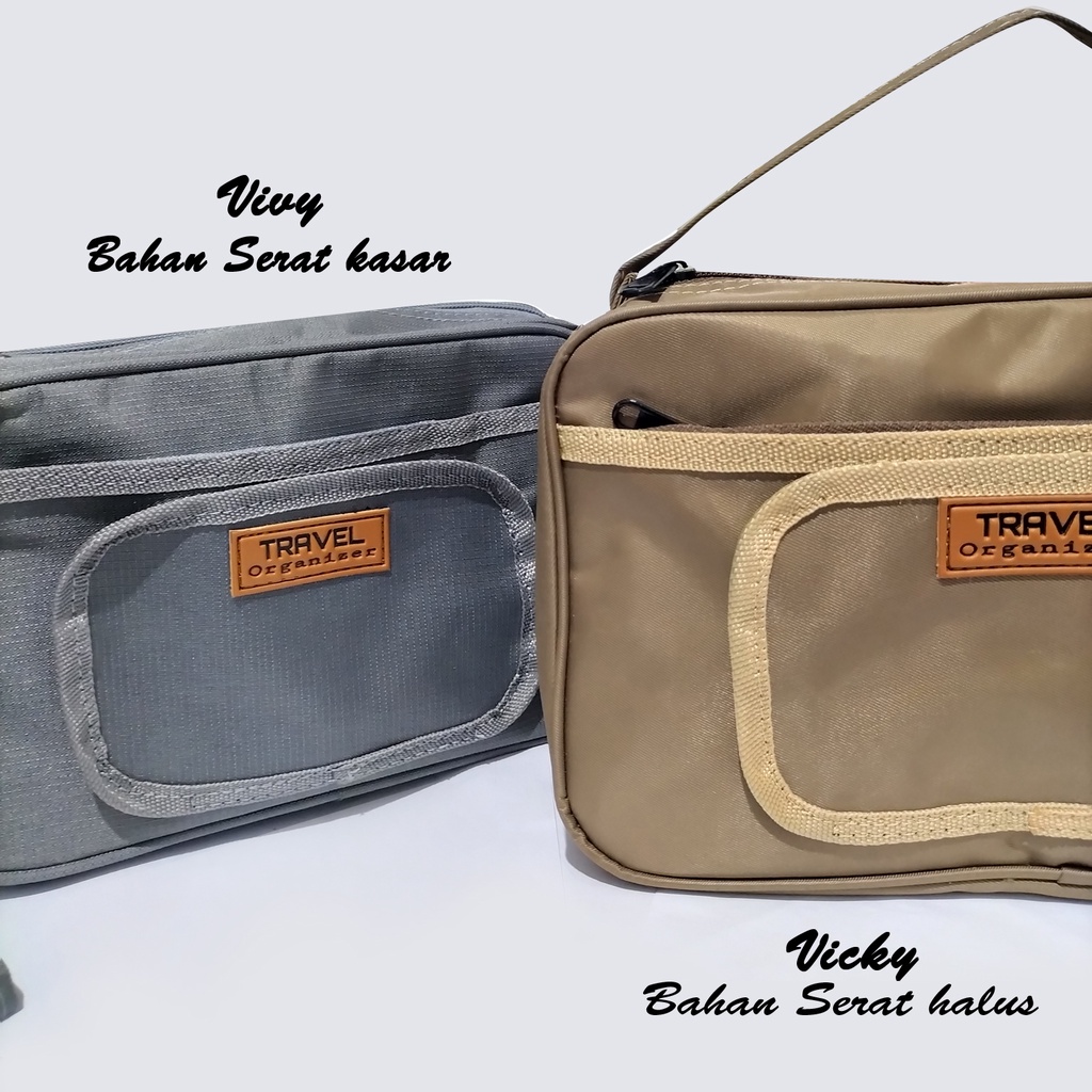 Tempat Make Up Murah Tas Kosmetik Waterproof Pouch Make Up Polos Travel Organizer tempat tisu mini