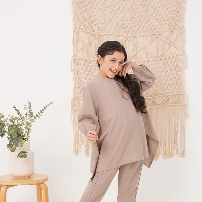 Kanaya Tunik Top LEWIS EMMA baju tunik anak linen