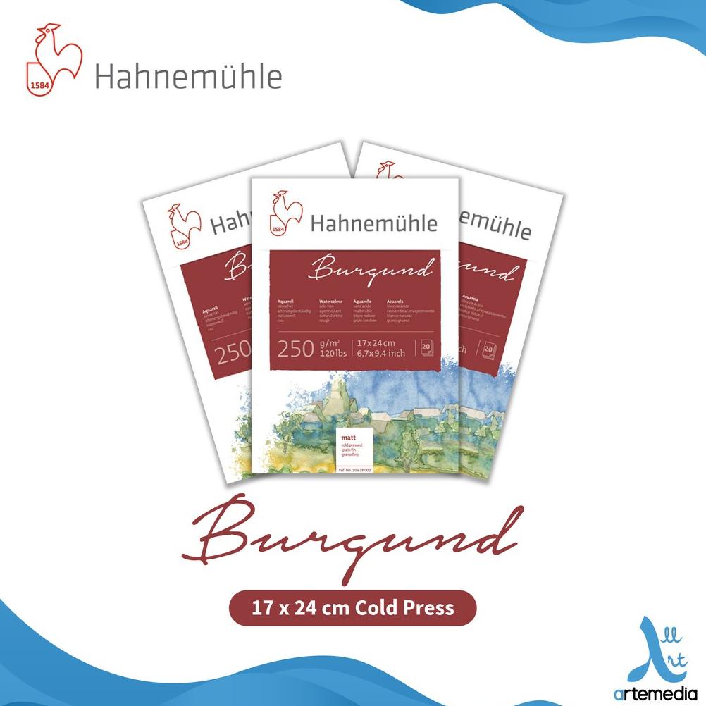 

Watercolor Pad Hahnemuhle Burgund 17x24cm Watercolor Paper Block