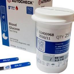 ➥ STRIP STIK AUTOCHECK GLUCOSE AUTOCHECK GULA DARAH AUTOCHECK ISI 25 STRIP HARGA MUMER 100% ORIGINAL