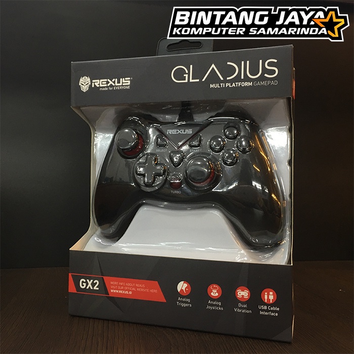 Gamepad USB Rexus Gladius GX2 Android/PC/PS3 - Black