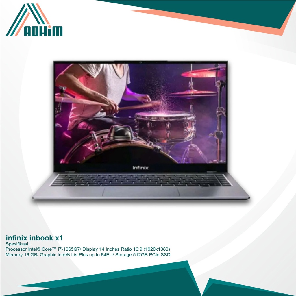 Infinix Laptop Inbook X1 i7 Series RAM 8GB SSD 512GB
