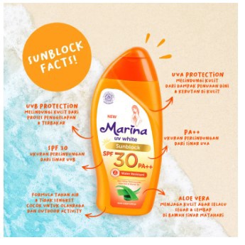 Marina UV White SUNBLOCK  SPF 30 85 ml