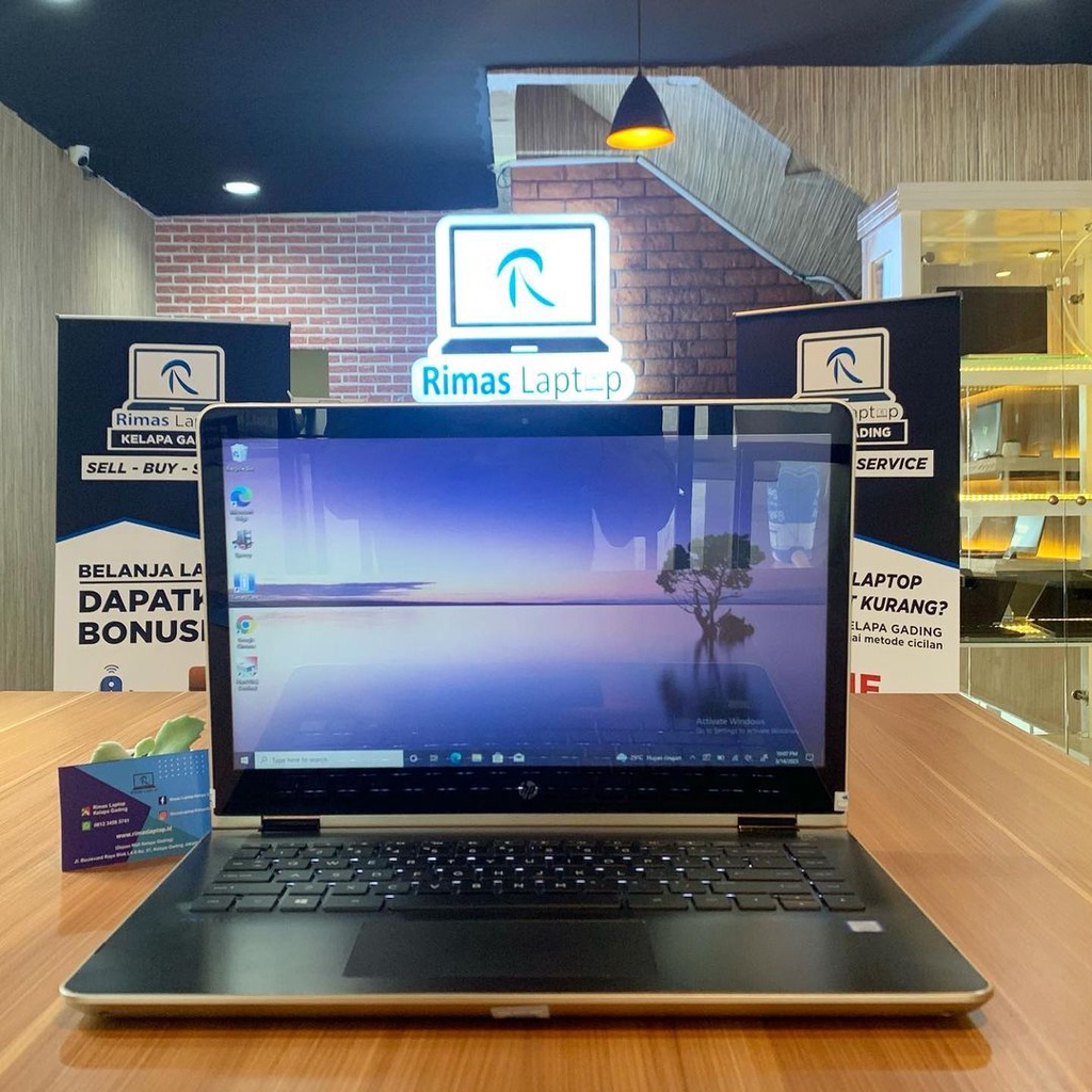 LAPTOP HP PAVILION INTEL CORE i5 GEN 8 RAM 8 GB STORAGE SSD 256 GB LAYAR 14Inch | SECOND BEKAS