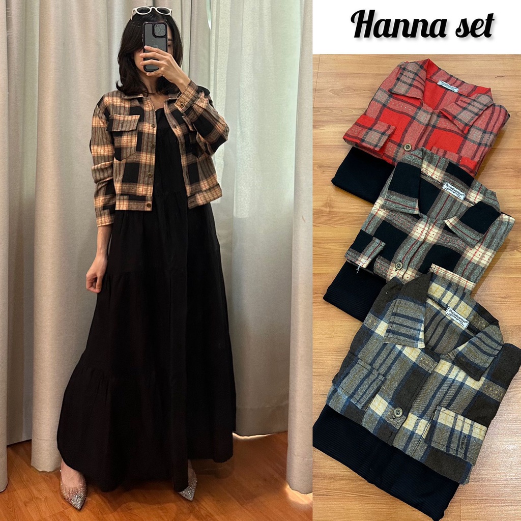 HANNA KOTAK MAXY SET 2IN1-INER MAXY RAYON TWILL OUTER FLANEL KOTAK