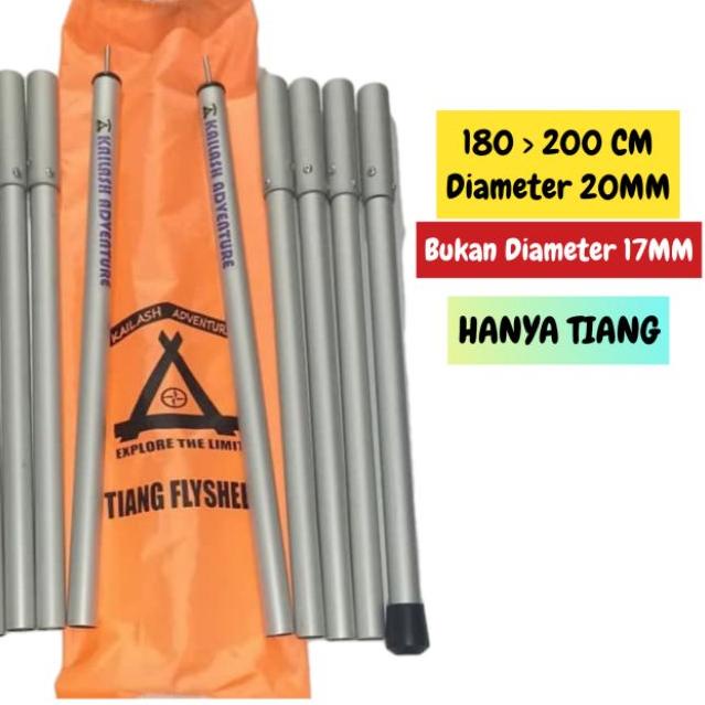 ❈ Tiang flysheet aluminium kailash adventure (Hanya Tiang) ✫