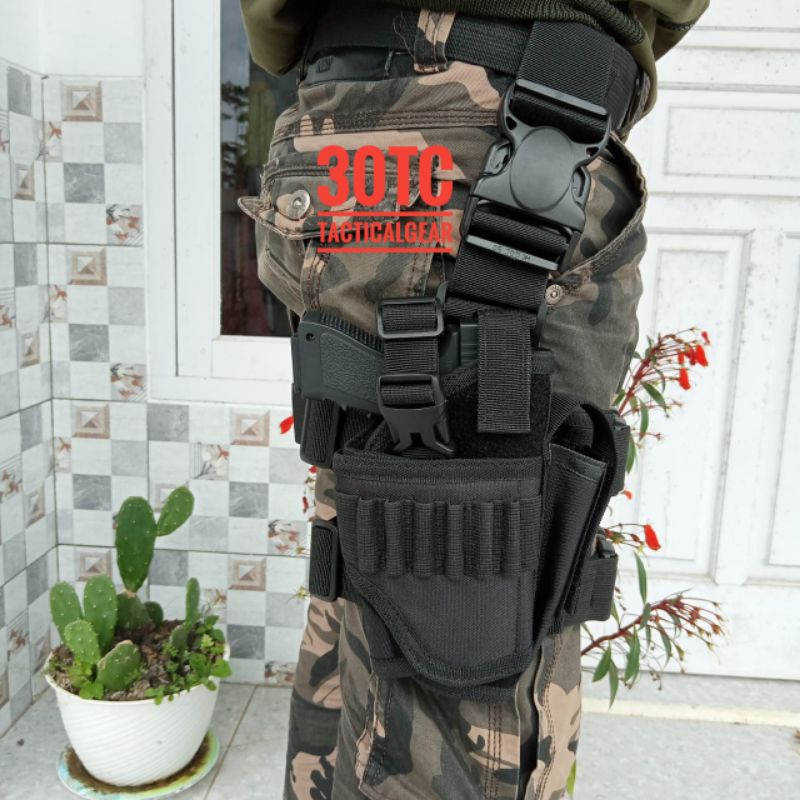 Holster Pistol Pinggang Universal Tactical Airsoft Outdoor Tempat senjata Wadah Senpi Bareta Pindad 