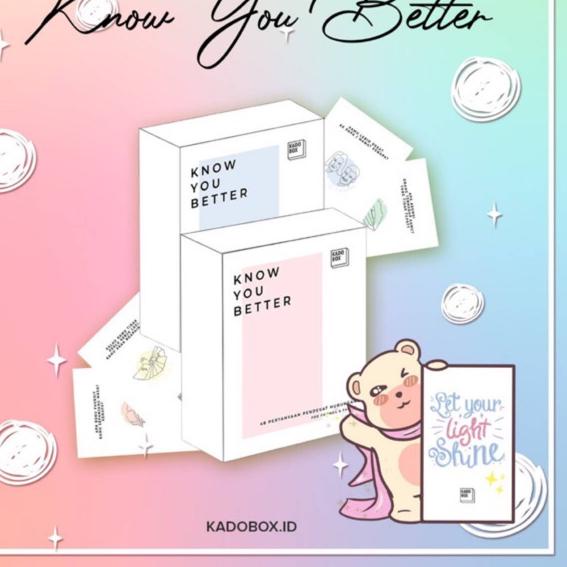 ♪ Kartu Mainan 1 Set 48 Pertanyaan "Know You Better" KADOBOX - Party Game Board Game Truth Dare Remi