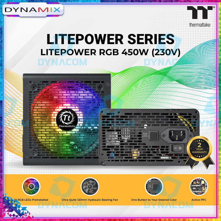 Thermaltake LITEPOWER RGB 450W PSU TT Litepower Series | Power Supply