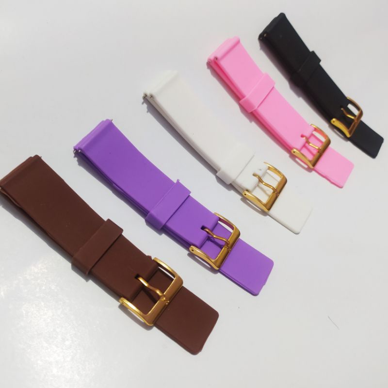 strap Rubber tali jam tangan 22 mm 5 warna real pict