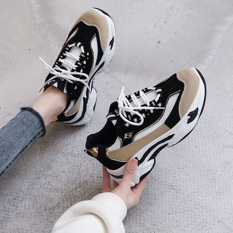 STOK TERBATAS [ PAKAI DUS SEPATU ] IDEALIFESHOES SEPATU SNEAKERS WANITA KOREA IMPORT KEKINIAN 2022 S