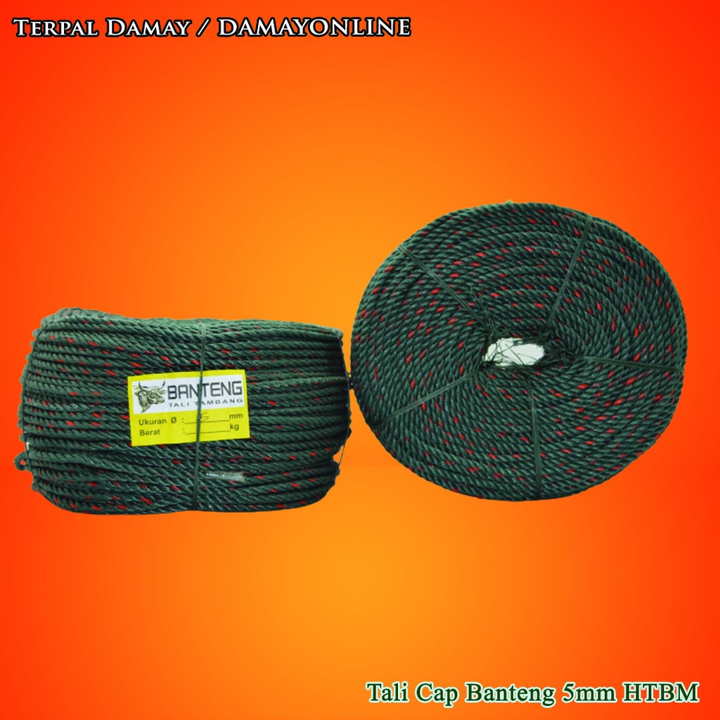 

Tali Tambang 5mm Hijau Bintik Merah / Rol ( Harga Per Rol )