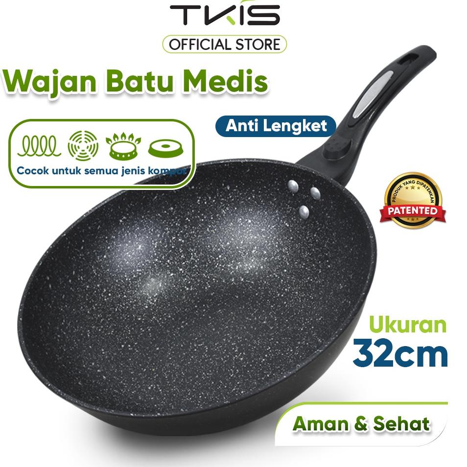 TERMURAH TKIS Panci Wok / Wok Pan Panci Penggorengan Anti Lengket 32 CM TK-822
