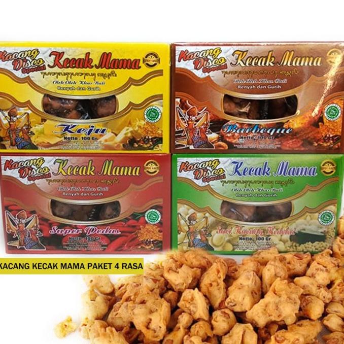 

&<&<&<&] kacang disco kecak mama paket 4 rasa kacang disko khas bali murah