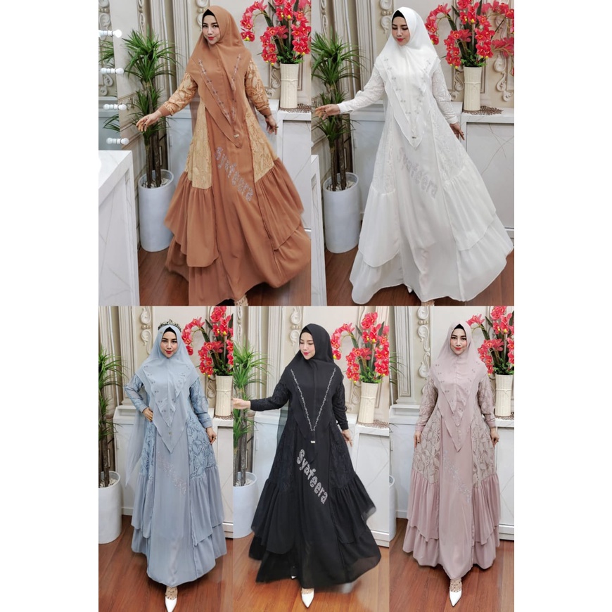 Mahalani Series By Syafeera ORI Hijab Syar'i Gamis Original Terlaris Syari Best seller best seller