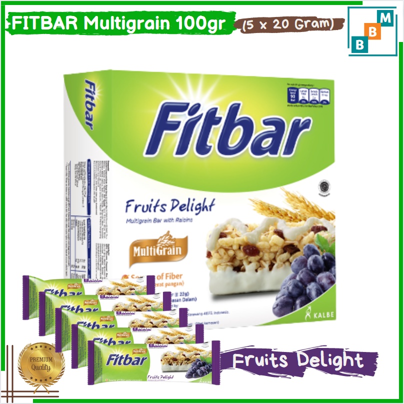 Fitbar Multigrain Satu Karton Isi 24 Box 5 x 20gr