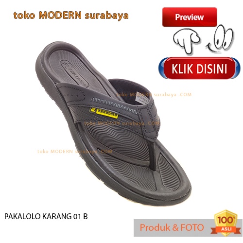 Sandal pria sandal jepit kulit casual flip flop PAKALOLO KARANG 01