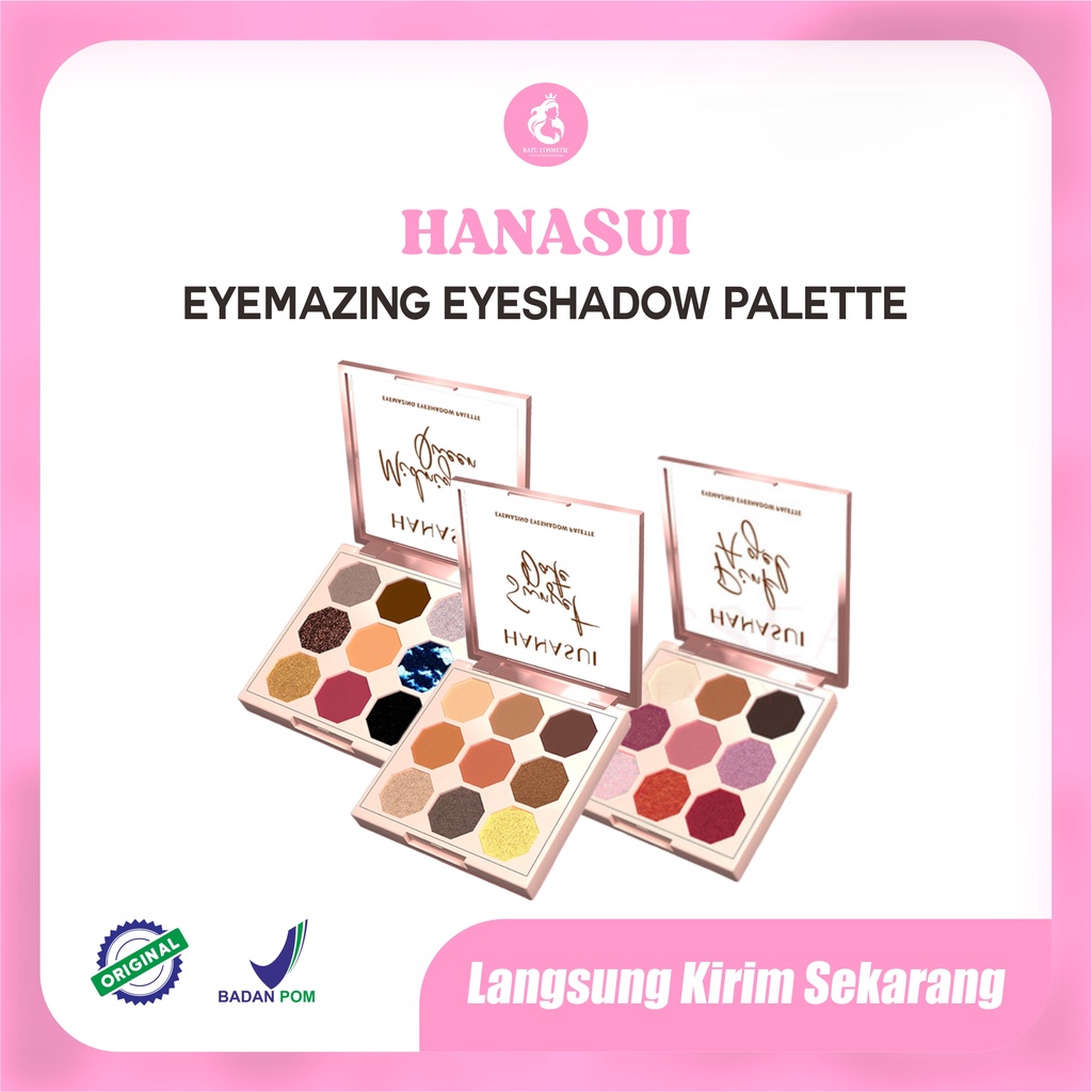 Hanasui Eyemazing Eyeshadow Palette Midnight Queen/sunset date/pink angel 7.5g