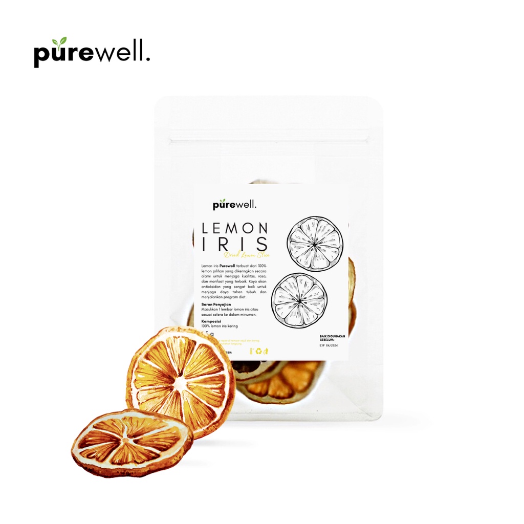 Purewell Lemon Iris Kering / Sun Dried Lemon Slice 10gr / 25gr